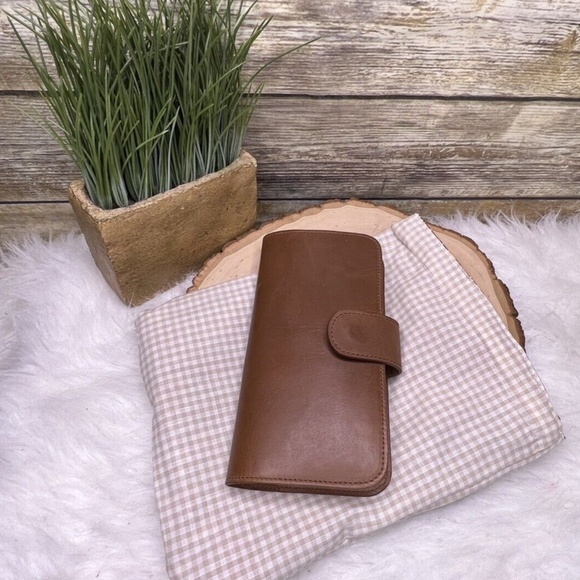 Fall Autumn Foliage Leaves Print Planner Cotton Drawstring Pouch Hobonichi - Picture 7 of 11